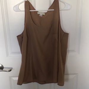 Forever 21 beige sleeveless blouse